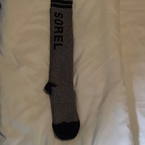 Sorel Men's Black and Gray Athletic Socks